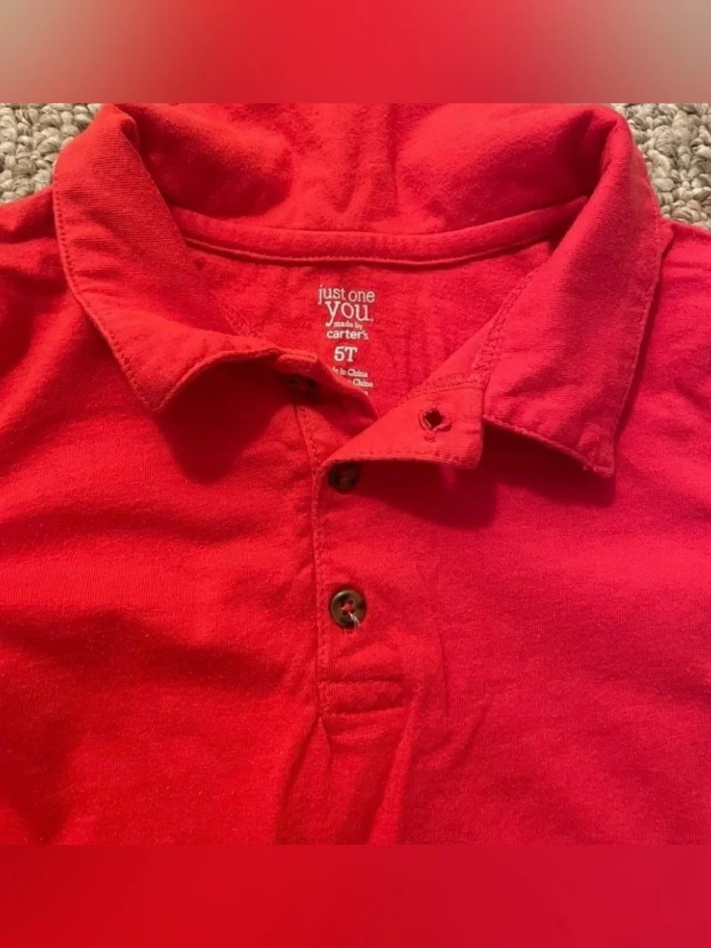 Carter's Red Polo Dress with Striped Whale Graphic & Shorts